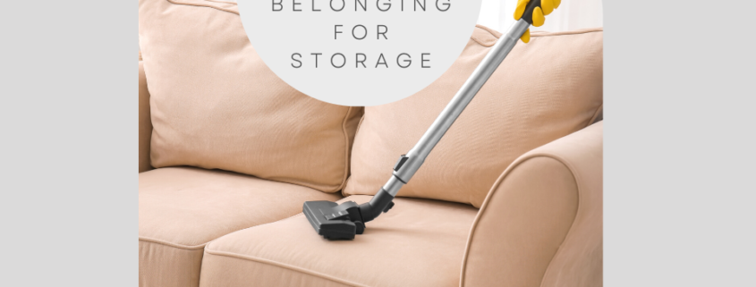 Preparing your belongings for storage